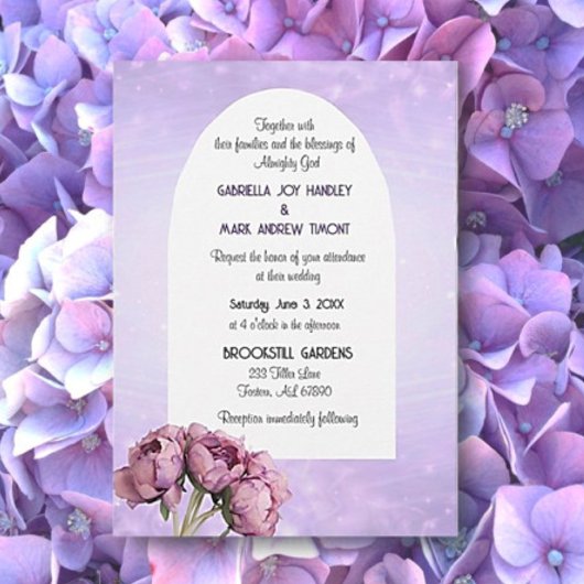 BOHO Elegance! Graceful Wedding Flat Invitation 招待状