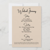 Boho Elegant Bachelorette Glamping Party Weekend  招待状 (裏面)