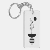 Boho Elegant Flower キーホルダー (正面左)