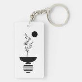 Boho Elegant Flower キーホルダー (裏面)