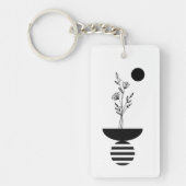 Boho Elegant Flower キーホルダー (正面)