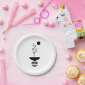 Boho Elegant Flower ペーパープレート (パーティー)