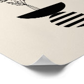 Boho Elegant Flower ポスター (角)