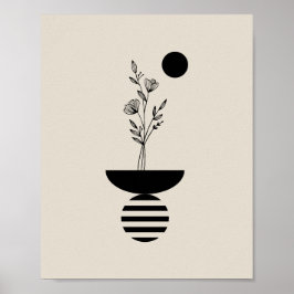 Boho Elegant Flower ポスター