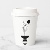 Boho Elegant Flower 紙コップ (裏面)