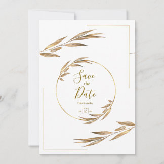 Boho Elegant Rustic Floral Wedding Invitation 招待状