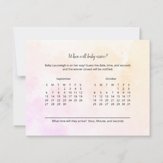 Boho Elephant Baby Shower到着予測 (正面)