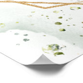 Boho Eucalyptus Greenery 16th birthday welcome ポスター (角)