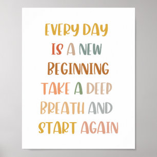 Boho Every Dayは新しい始めのポスター ポスター
