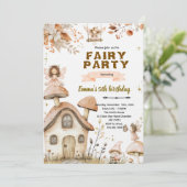 Boho fairy enchanted party invitation 招待状 (スタンド正面)