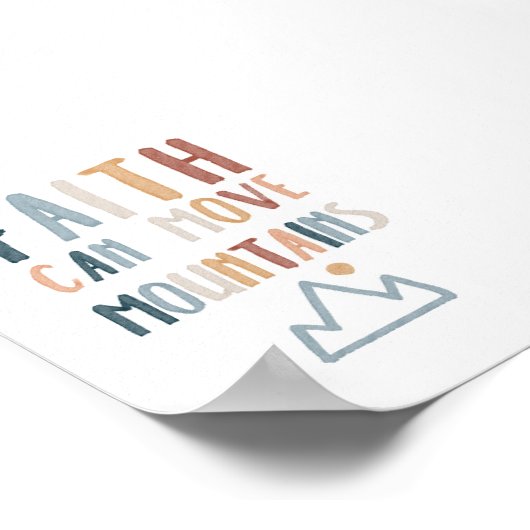 Boho Faithはあなたの山のポスターを動かすことができる ポスター (角)