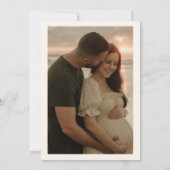 Boho Fall Floral Hello Baby Baby Shower Party 招待状 (裏面)