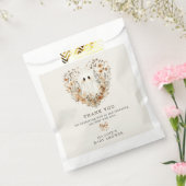 Boho Fall Ghost Baby Shower Thank You フェイバーバッグ (封をした状態)