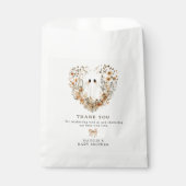 Boho Fall Ghost Baby Shower Thank You フェイバーバッグ (正面)