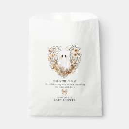 Boho Fall Ghost Baby Shower Thank You フェイバーバッグ