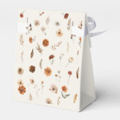 Boho Fall Ghost Floral Oh Boy Baby Shower  フェイバーボックス (裏面サイド)