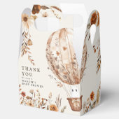 Boho Fall Ghost Wildflower Halloween Baby Shower フェイバーボックス (オープン)