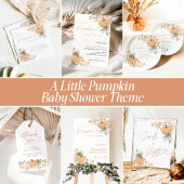 Boho Fall Pumpkin Thank You Favor Sticker ラウンドシール