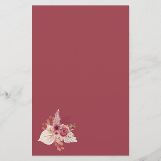 Boho Fall Pumpkin What's In Your Purse Bridal Game (裏面)