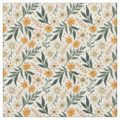 Boho Fancifulの花 ファブリック (クローズアップ)