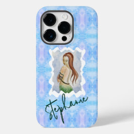 Boho Fantasy Mermaid Personalized Watercolor Case-Mate iPhone 14 Proケース