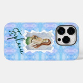 Boho Fantasy Mermaid Personalized Watercolor Case-Mate iPhoneケース (裏面 (横))
