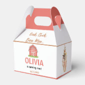 Boho Farm Animal 1st Birthday |Cute Rustic Barnyad フェイバーボックス (正面サイド)