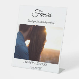 Boho Favor Photo Pedestal Sign 台座サイン