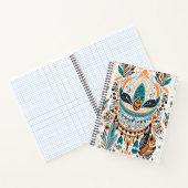 Boho Featherブックカバーデザインスタイリッシュ- & Artist ノートブック (内部)