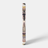 Boho Feather：トライバルシームレスパターン iPhoneケース (左側面)