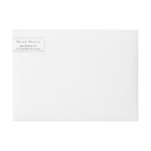 Boho Feather Frameフォト卒業アドレス ラップアラウンドラベル (正面)