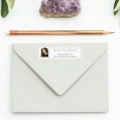 Boho Feather Frameフォト卒業アドレス ラベル