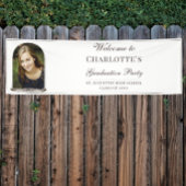 Boho Feather Frame写真卒業へようこそ 横断幕