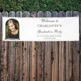 Boho Feather Frame写真卒業へようこそ 横断幕