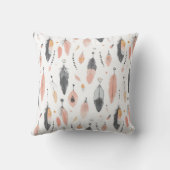 Boho Feather Pattern  クッション (裏面)