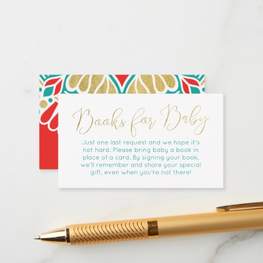 Boho Fiestaブックスベビーエンクロージャカード エンクロージャーカード (正面/裏面インサイチュ)