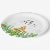 Boho Fiesta素朴 Cactus Taco 'Boho Fiesta Cactus '赤ちゃ ペーパープレート (アングル)