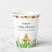 Boho Fiesta素朴 Cactus Taco 'Boho Fiesta Cactus '赤ちゃ 紙コップ (裏面)