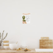 Boho Fiesta Taco 'ロブカップルのシャワーへようこそ ポスター (キッチン)