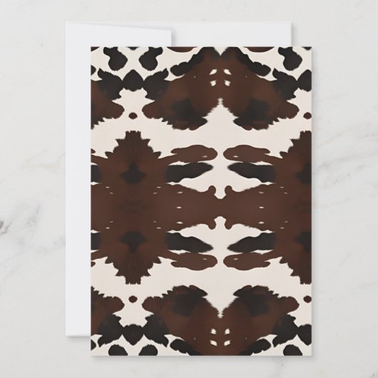 Boho Find the Guest Bridal Shower Bingo game  招待状 (裏面)