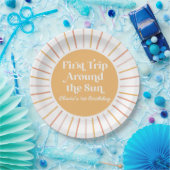 Boho First のまわりに Trip the Sun 1st birthday ペーパープレート (パーティー)
