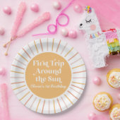 Boho First のまわりに Trip the Sun 1st birthday ペーパープレート (パーティー)