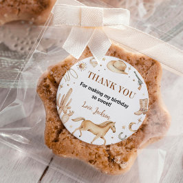 Boho First Rodeoラベル誕生日シール ラウンドシール