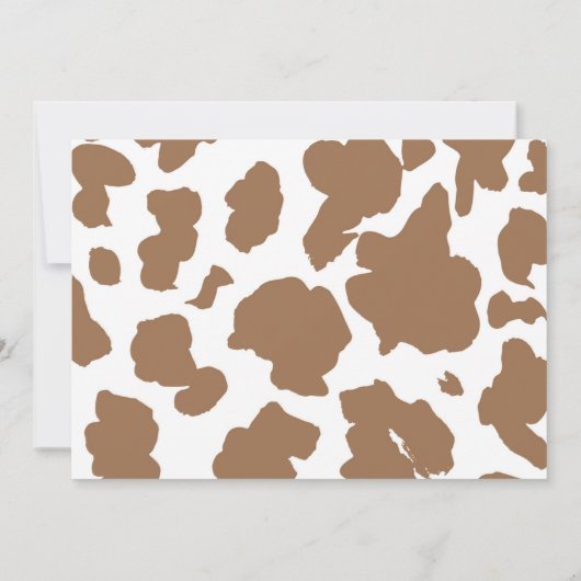 Boho First Rodeo 1th Birthday Photo招待状 招待状 (裏面)