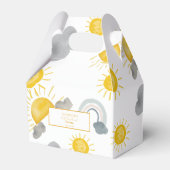 Boho First Trip日のまわりに1歳の誕生日 フェイバーボックス (正面サイド)