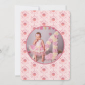 Boho First Trip日のまわりに1歳の誕生日 招待状 (裏面)