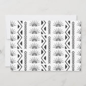 Boho First Trip のまわりに the Sun 1st Birthdayパーティー 招待状 (裏面)