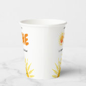 Boho First Trip のまわりに the Sun 1st Birthday 紙コップ (右)