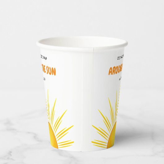 Boho First Trip のまわりに the Sun 1st Birthday 紙コップ (右)