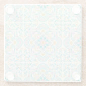 Boho Floral  ガラスコースター (裏面)